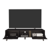 Vance 63" Wide Tv Stand  with Two pull down Cabinets, Two Shelves
