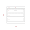 Zurich Three Drawers Dresser