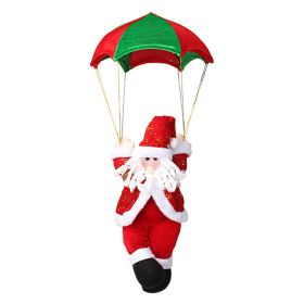 Parachute Santa Ornament Decoration Doll Santa Xmas Tree Ornament For Home Holiday Party Windows Doors