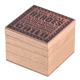Keepsake Box The Real Heroes MDF 4X4