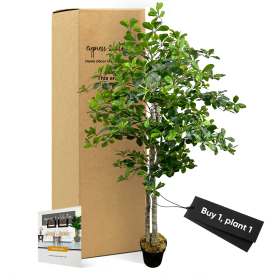 Handmade 5' Italian Black Olive Leaf Artificial Tree