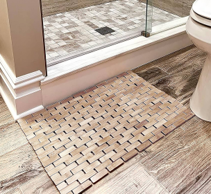 21"x59" - Black Soft Cozy Plush Chenille Bath Mat