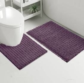 30"x20" - White Soft Cozy Plush Chenille Bath Mat