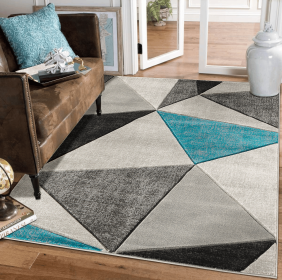Modern Geometric Soft Thick Area Rug 207