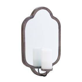 Mirror Wall Sconce Candle Holder