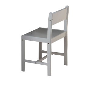 White Wood Dining Side Chair