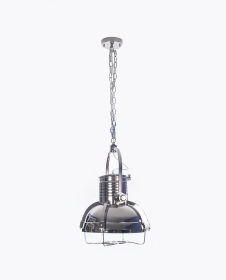 15" X 15" X 66" Large Steel Pendant Lamp