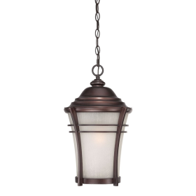 Frosted Glass Bronze Lantern Hanging Light