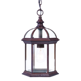 Dark Brown Cage Hanging Light