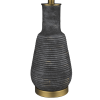 Distressed Ceramic Table Lamp With Drum Shade