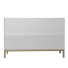 White and Gold Moroccan Dynasty Two Door Accent Cabinet