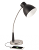 Black Matte and Silver LED Adjustable Desk Lamp