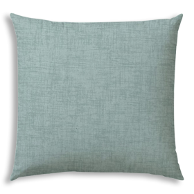 20" X 20" Seafoam Zippered Solid Color Throw Indoor Outdoor Pillow