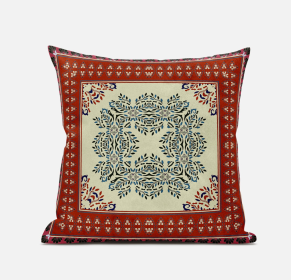 20"x20" Pink Indigo Zippered Suede Geometric Throw Pillow