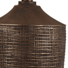 Fantastic Rustic Ribbed Bronze Table Lamp