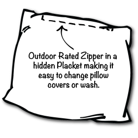 20" X 20" Navy Blue And Cream Zippered Polyester Paisley Throw Pillow Cover