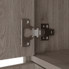 Light Gray Bar Cabinet with Two Door Panels