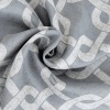 84 Silver Interlock Pattern Window Curtain Panel