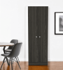 71" Dark Brown Wood Pantry Or Storage Closet