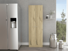 71" Oak Wood Pantry Or Storage Closet