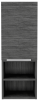 32" Smoky Gray Oak Accent Cabinet With Three Shelves