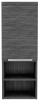 32" Smoky Gray Oak Accent Cabinet With Three Shelves