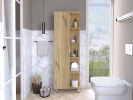 62" Oak Wood Pantry Or Storage Closet