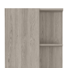 62" Light Gray Wood Pantry Or Storage Closet