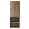 12" Wood Brown Standard Accent Cabinet With Four Shelves