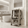 17" Light Gray Wood Freestanding Bathroom Vanity