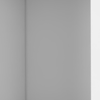 59" White Wood Wall Mounted Accent Cabinet With Four Doors