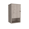 16" Light Gray Wood Floating Single Door Bathroom Vanity And Medicine Cabinet