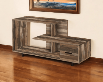 47" Brown Cabinet Enclosed Storage TV Stand