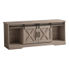 59" Deep Taupe Cabinet Enclosed Storage TV Stand