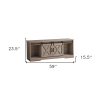 59" Deep Taupe Cabinet Enclosed Storage TV Stand
