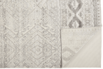 12' X 15' Gray Ivory And Pink Geometric Hand Knotted Area Rug