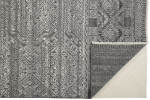 10' X 13' Gray and Ivory Geometric Hand Knotted Area Rug