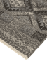 10' X 13' Gray and Ivory Geometric Hand Knotted Area Rug