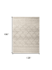 12' X 15' Gray And Ivory Geometric Hand Knotted Area Rug