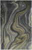 8' X 10' Blue and Green Abstract Hand Tufted Area Rug
