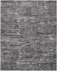 8' X 10' Blue And Gray Wool Abstract Hand Knotted Area Rug