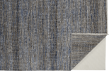 12' X 15' Gray Ivory And Brown Wool Striped Shag Hand Knotted Area Rug