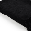 50" x 60" Black Woven Cotton Throw Blanket with Fringe