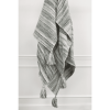 Mustard Woven Cotton Striped Throw Blanket