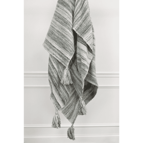 Mustard Woven Cotton Striped Throw Blanket