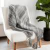 Mustard Woven Cotton Striped Throw Blanket