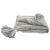 Mustard Woven Cotton Striped Throw Blanket