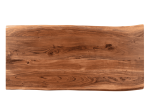 51" Brown Solid Wood Sled Coffee Table