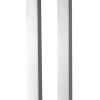 26" Nickel Metal Two Light Desk USB Table Lamp With White Novelty Shade
