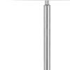 61" Chrome Tray Table Floor Lamp With White Transparent Glass Square Shade